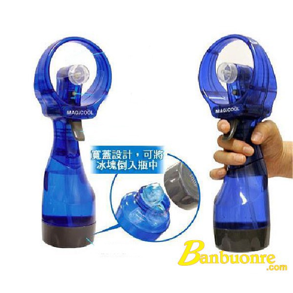 Quạt phun sương mini câm tay,Quạt mini, Quạt cầm tay, sử dụng pin , phun sương bằng cách dùng tay xịt