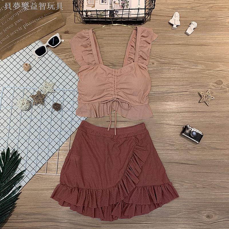 Bộ Đồ Bơi Hai Mảnh Họa Tiết Chấm Bi Xinh Xắn Phong Cách Hàn Quốc | BigBuy360 - bigbuy360.vn