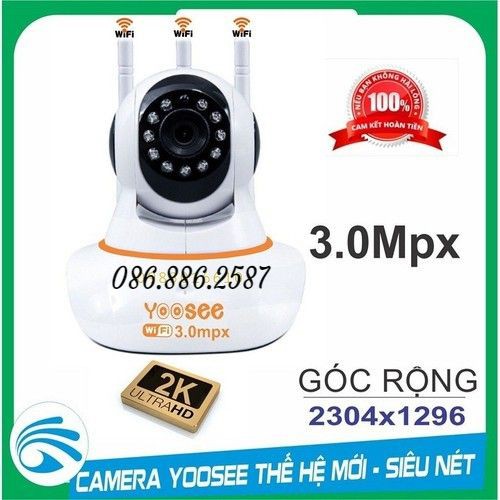 [Mã ELCA5 giảm 7% đơn 500K] Camera YOOSEE Wifi 3 Râu 3.0Mpx | BigBuy360 - bigbuy360.vn