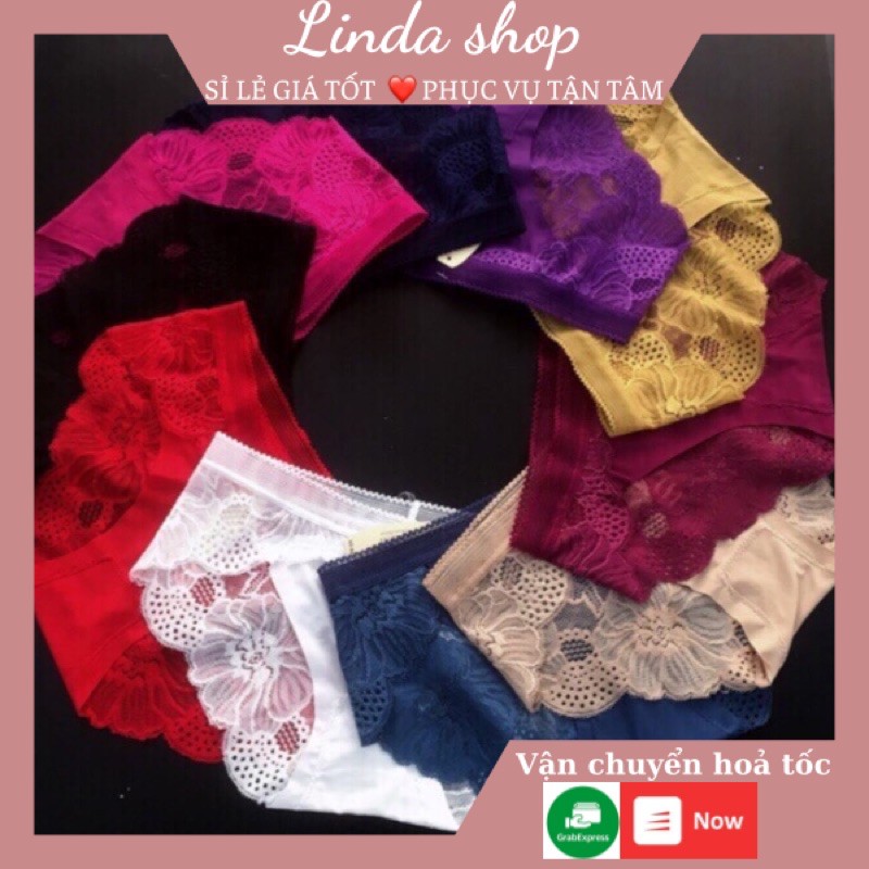 Quần lót su phối ren