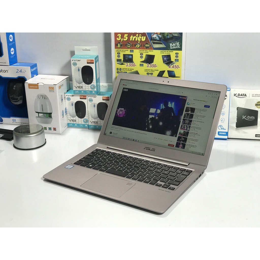 Laptop Asus UX330u ( Core i5 7200u/Ram 8G/SSD 128G/14.0 inh Full HD Cân Nặng 1.2Kg )