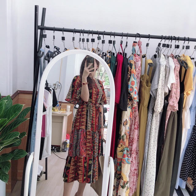 Maxi  hoạ tiết thổ cẩm