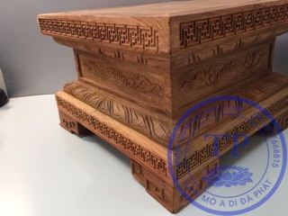 Đế kê tượng gỗ hương ( Mộc )
