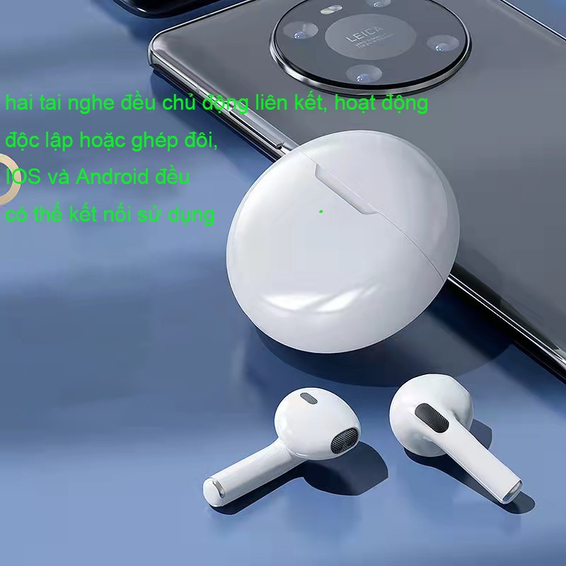 Tai nghe bluetooth Pro6 nhét tai bluetooth không dây Chống Ồn cho ĐT táo Phone Samsung xiaomi android laptop pc #66