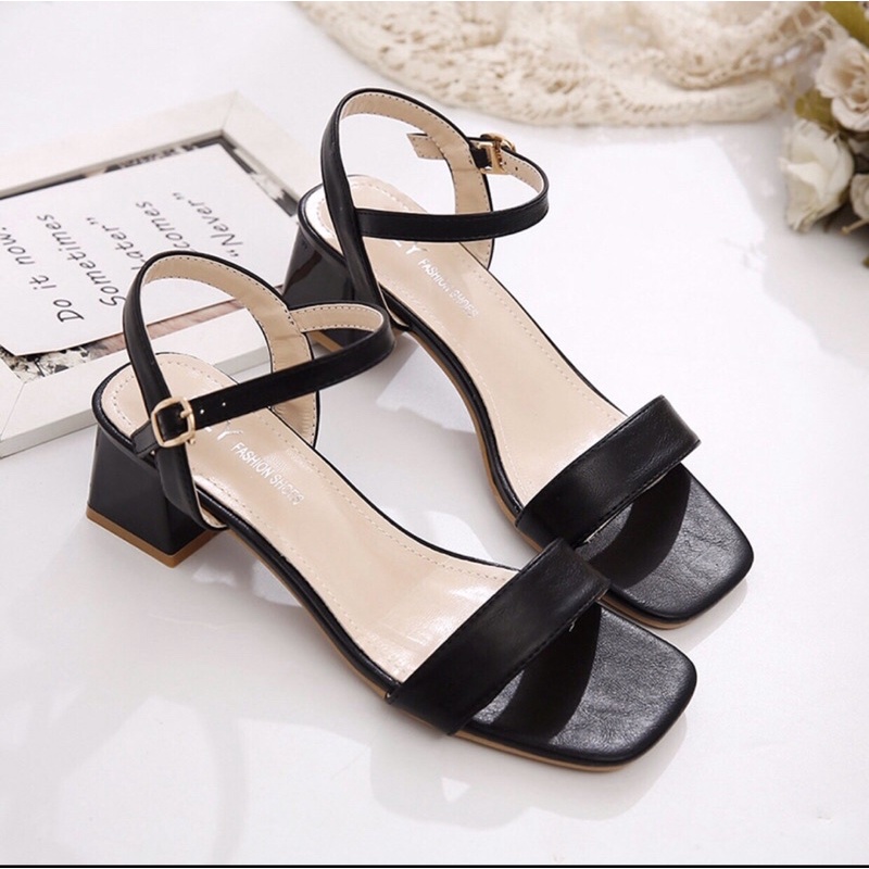 Giày cao gót 5cm chất da mềm dây quai hậu sản phẩm sản xuất 2022