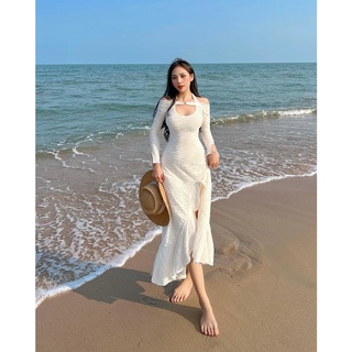 Cabernet - Đầm bẹt vai khoen ngực