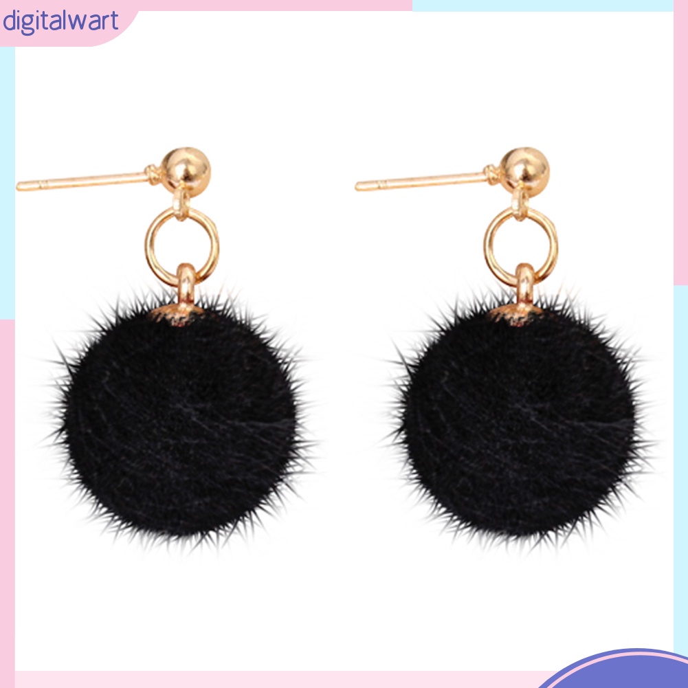 Đôi bông tai họa tiết bông tròn nhỏ xinh xắn cho nữ