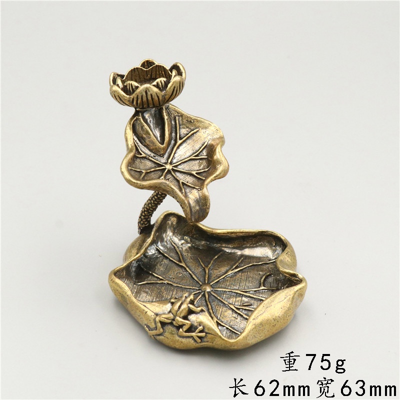 Thác khói trầm hương hình thác sen bằng đồng nguyên chất dùng đốt trầm nụ