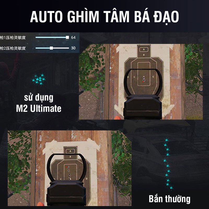 Vinetteam Meiying M2 Ultimate - Bộ chuyển đổi game chơi PUBG, Free Fire, COD bluetooth 5.0 không delay, giật lag