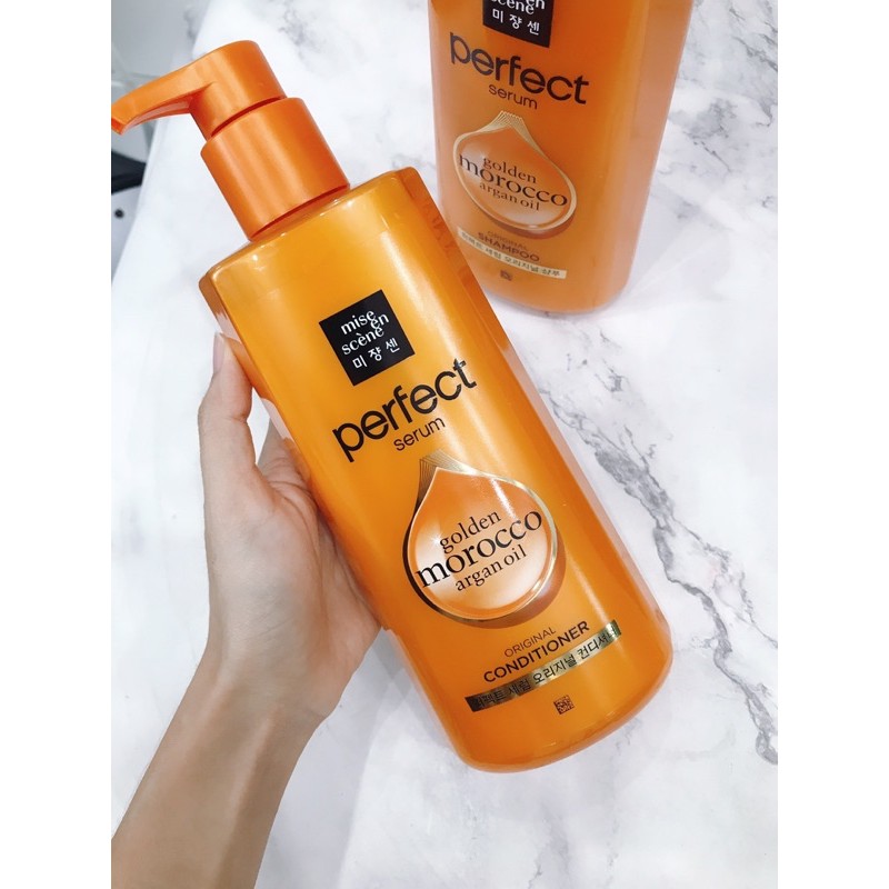 [ẢNH THẬT] Cặp Gội-Xả Misen Scene Perfect Vàng 680ml/chai