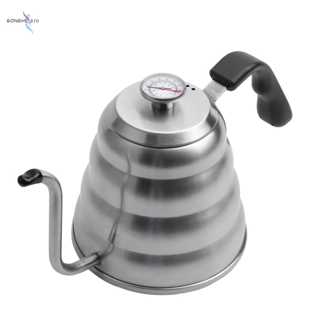 Premium Pour Over Coffee with Precise Temperature 40floz Gooseneck Tea Kettle 5 Cup Stainless S