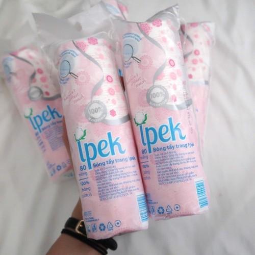 Bông Tẩy Trang Ipek Klasik Cotton Pads 100% cotton Thổ Nhĩ Kỳ 80 miếng