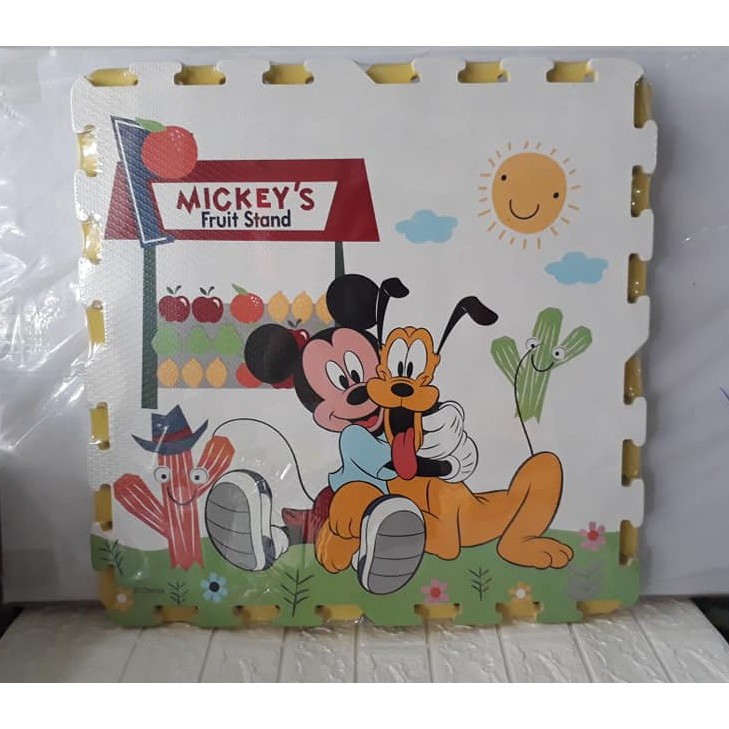 Thảm xốp ghép hoạt hình Mickey (bộ 4 miếng 60x60cm)