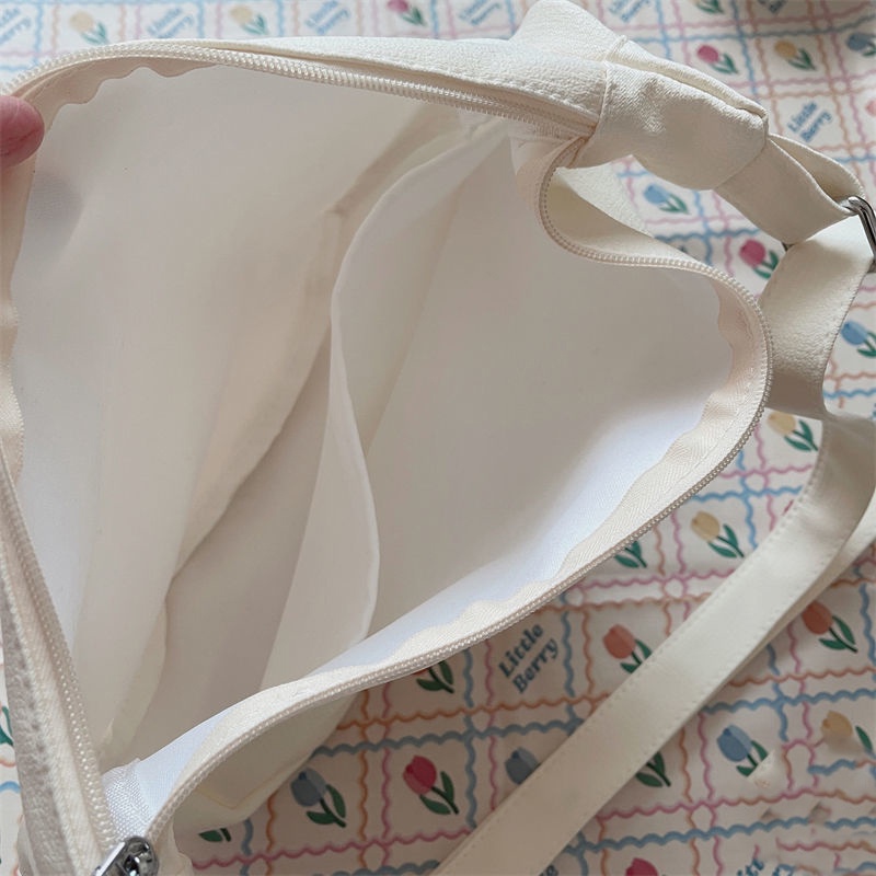 Túi Xách Đeo Vai Màu Trơn Phong Cách Nhật Bản Thời Trang Cho Nữ