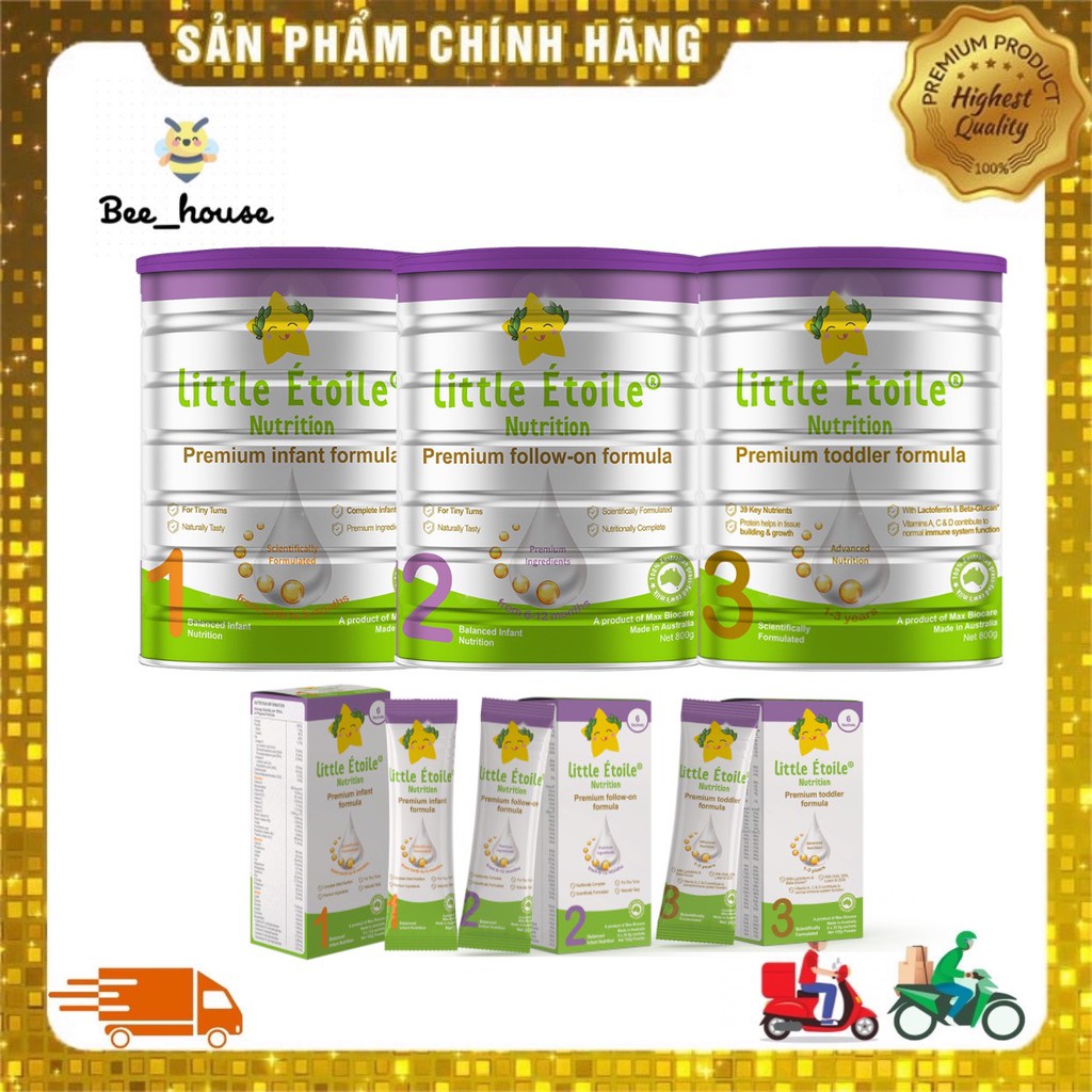 Sữa Ngôi sao nhỏ Little Etoile cho bé nội địa Úc số 1,2,3 800g - 𝐁𝐞𝐞 𝐡𝐨𝐮𝐬𝐞