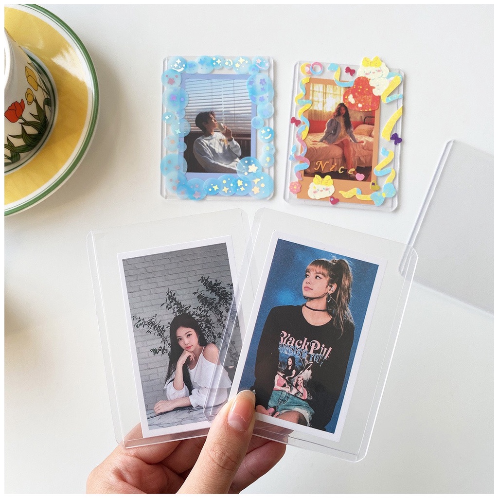 Toploader đựng card ảnh size B8 , thẻ bảo vệ ảnh có seal