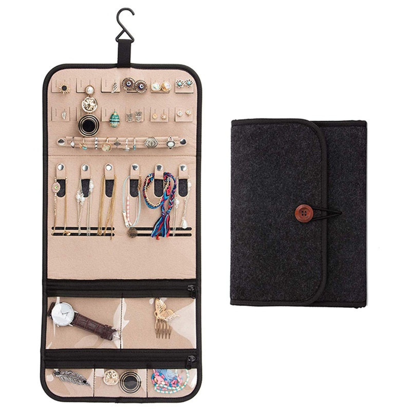 Túi Đựng Trang Sức Hai Mặt Tiện Dụng Khi Đi Du Lịch