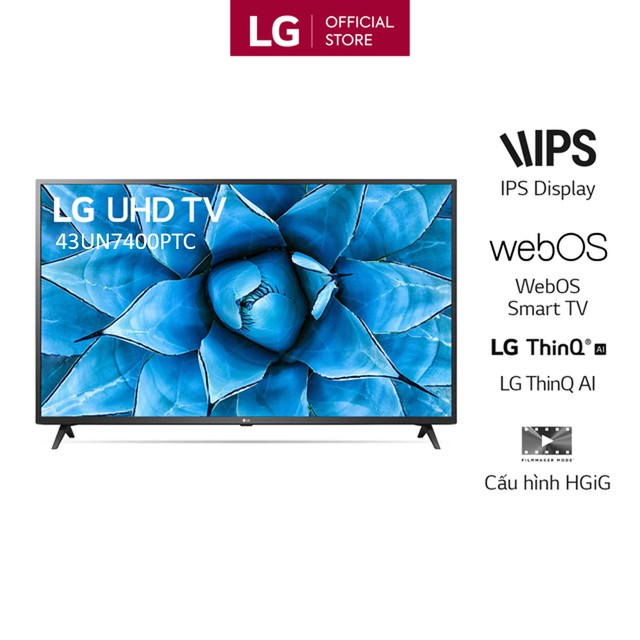 Smart Tivi LG 43 Inch UHD 4K 43UN7400PTA Model 2020 - Có Magic Remote | BigBuy360 - bigbuy360.vn