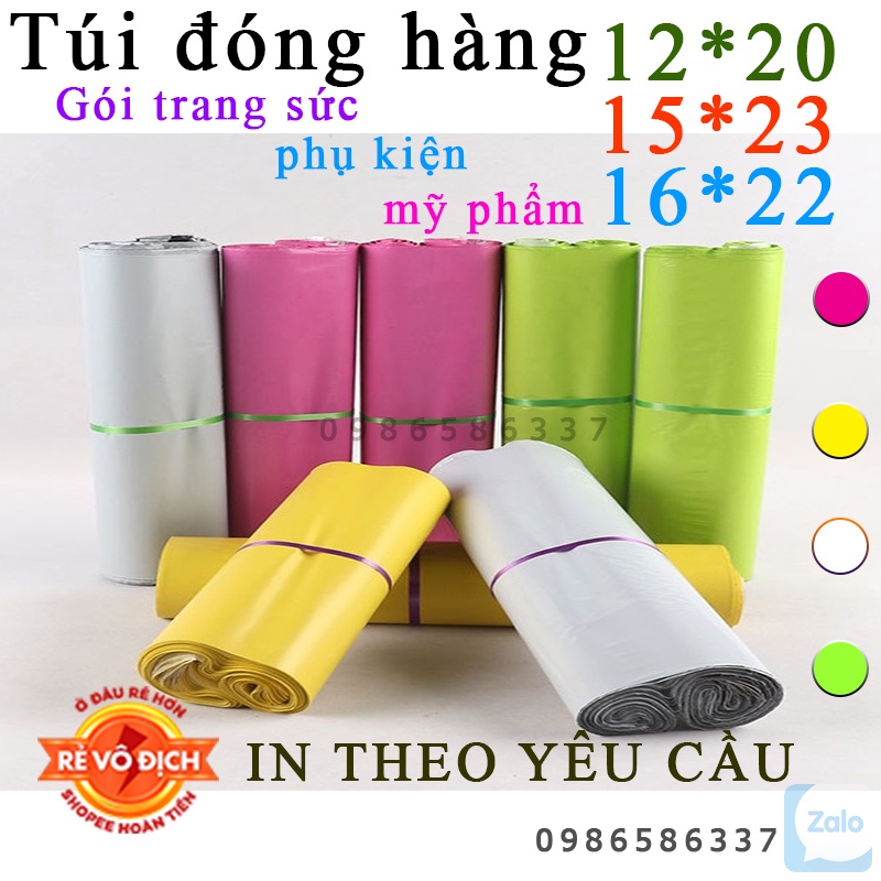 17x30 Túi Đóng Hàng Keo Dính Size Bé Bì Nilon Bọc Hàng Cỡ Nhỏ Bao Dong GoiTui Niem Phong Ship Hang COD iZamo