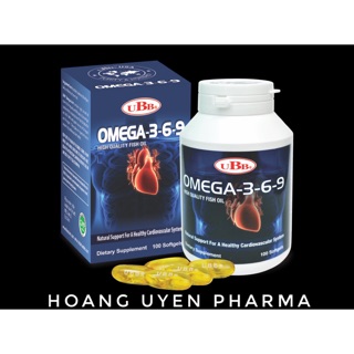 Viên dầu cá Omega 369 UBB (Omega 3-6-9 UBB) Chai 100 viên