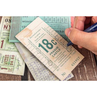 Giấy note travel ticket cổ