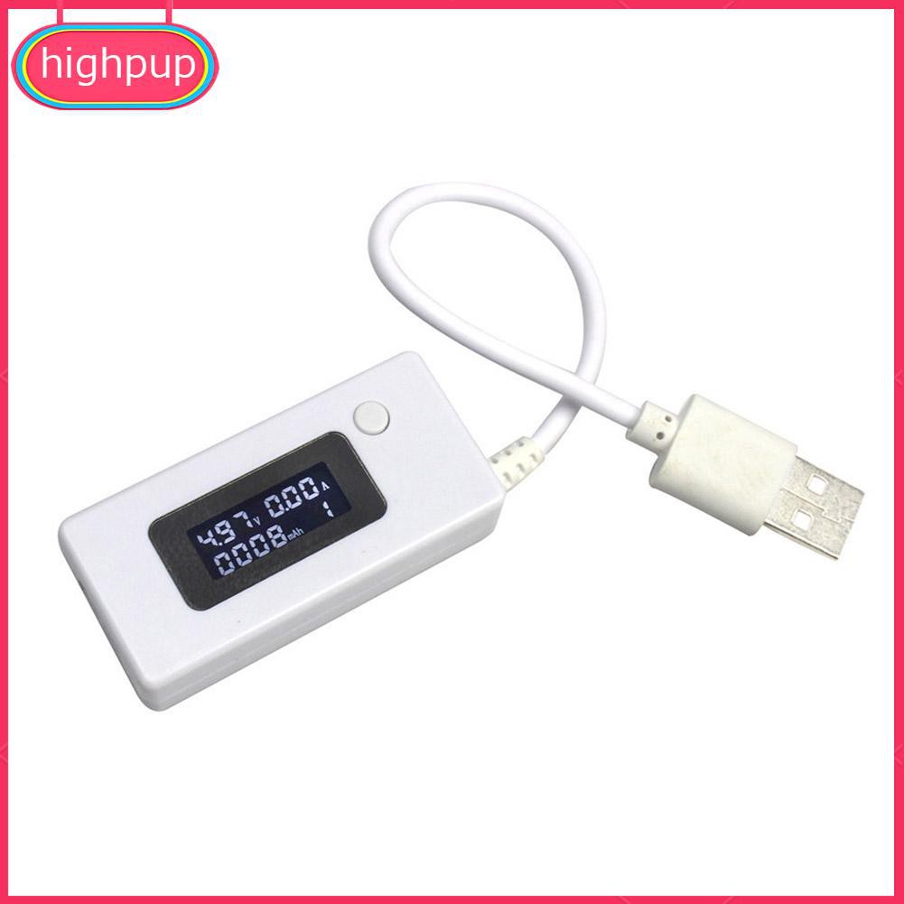 Đồng hồ đo điện USB màn hình LCD đo dòng điện và điện áp xả dành cho pin sạc dự phòng