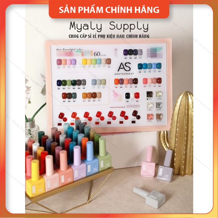 Set Sơn Gel AS 60 Màu Kèm Bàng Màu 1355