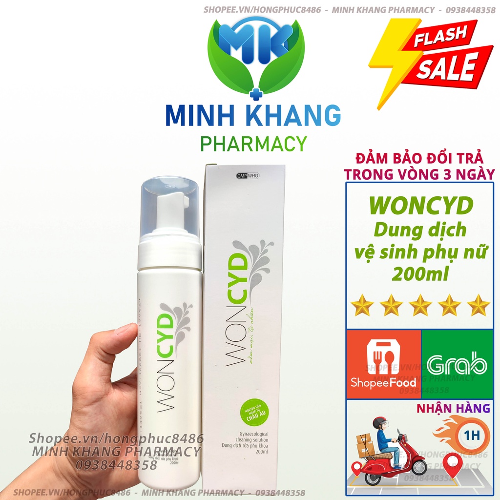 Dung Dịch Vệ Sinh Phụ Nữ Woncyd ⚡Chính Hãng⚡ Chai 200ml