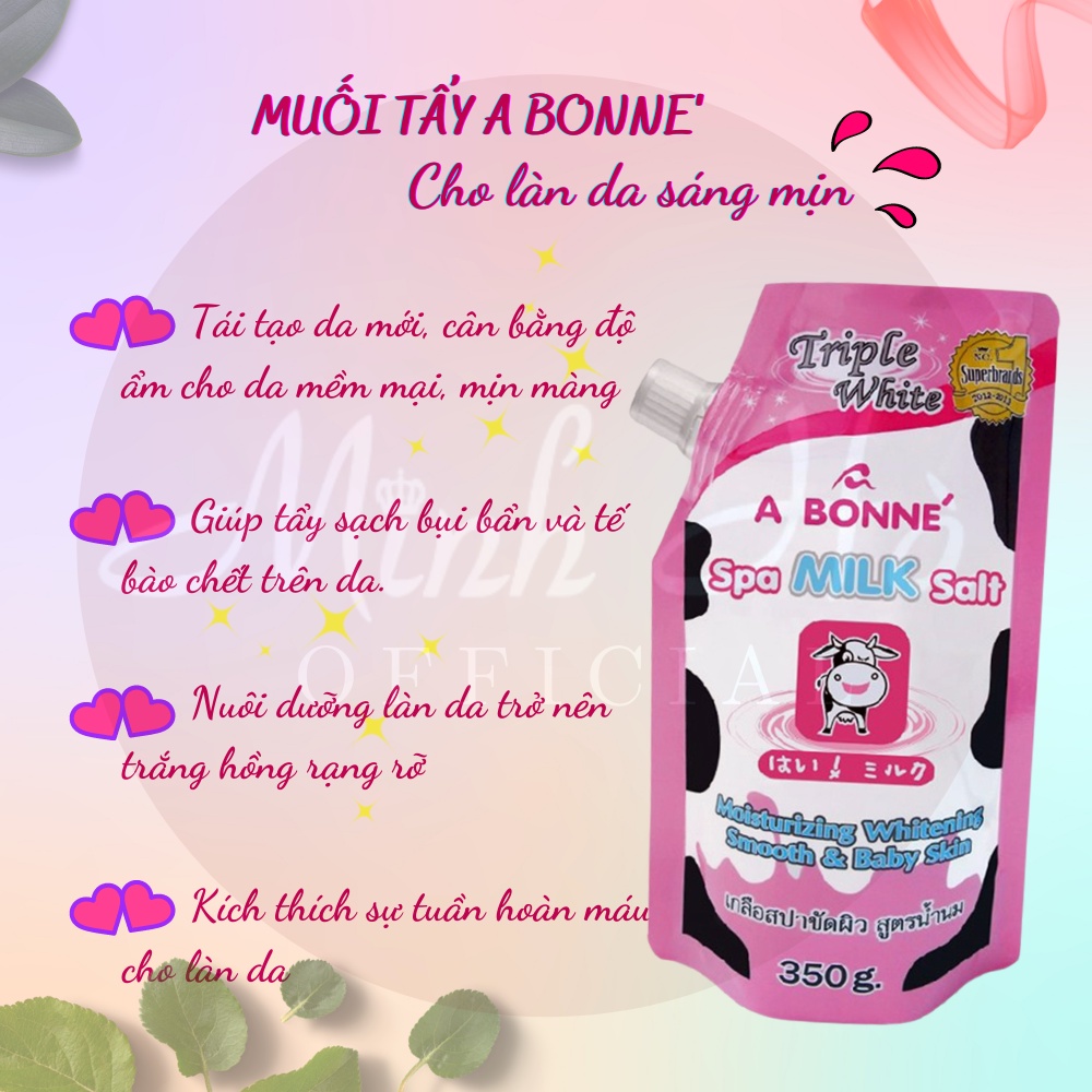 Muối tắm sữa bò tẩy tế bào chết A Bonne Spa Thái Lan 350g - Minh Hà Official