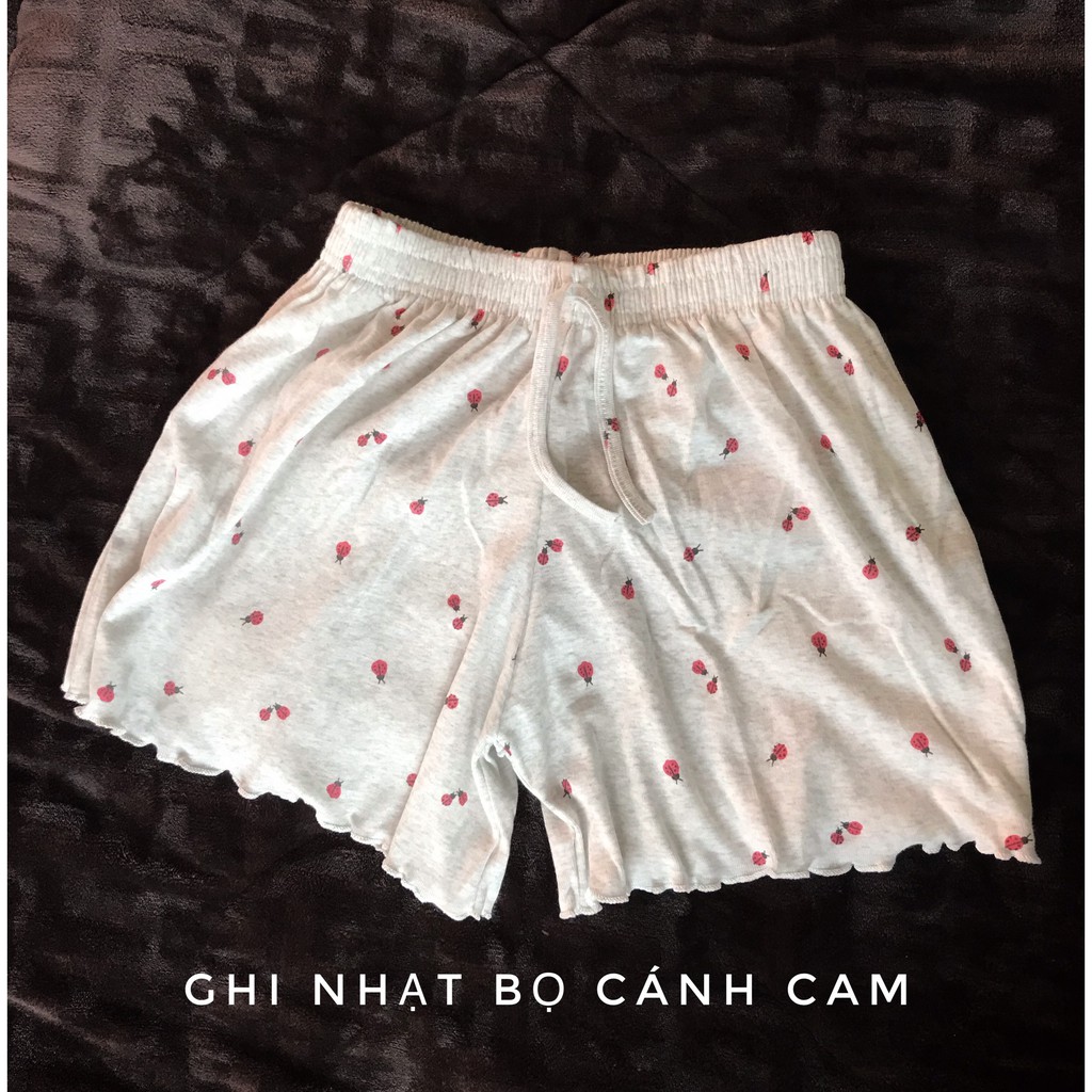 Quần đùi Thái Lan nhún viền cute [𝐒𝐀𝐋𝐄 𝐒𝐇𝐎𝐂𝐊] QUẦN ĐÙI NGỦ nữ vải Cotton Thái mềm mát free size 40-65kg | BigBuy360 - bigbuy360.vn