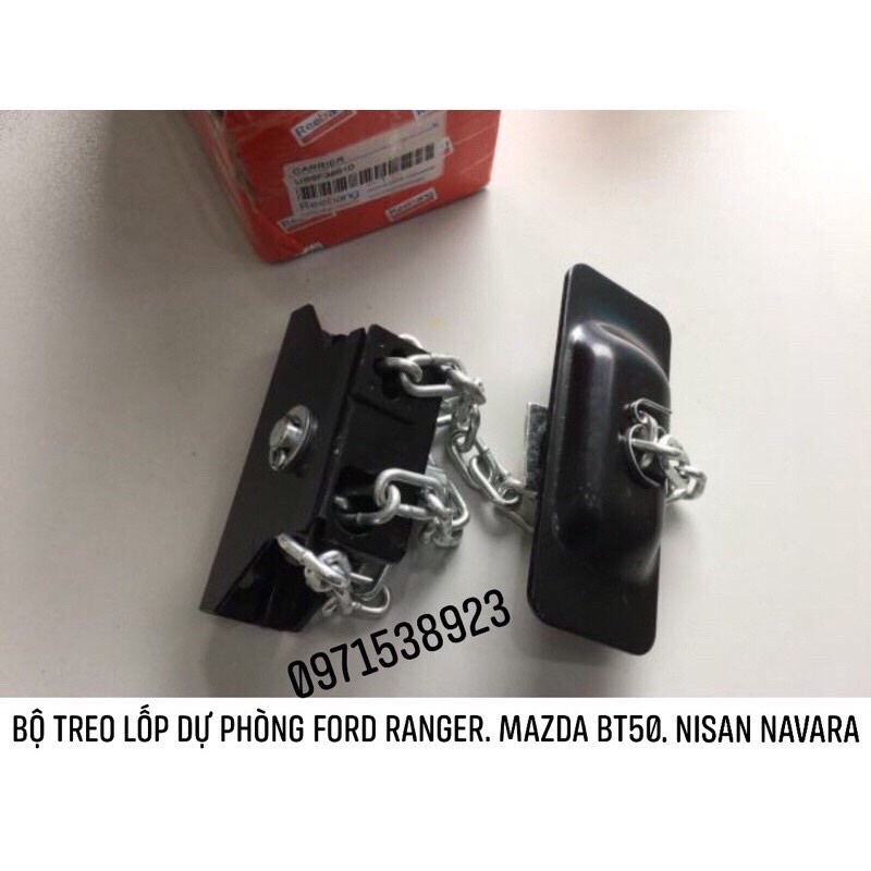 BỘ XÍCH TREO LỐP DỰ PHÒNG FORD RANGER 2004-2021, MAZDA BT50, NISSAN NAVARA 2011-2020.