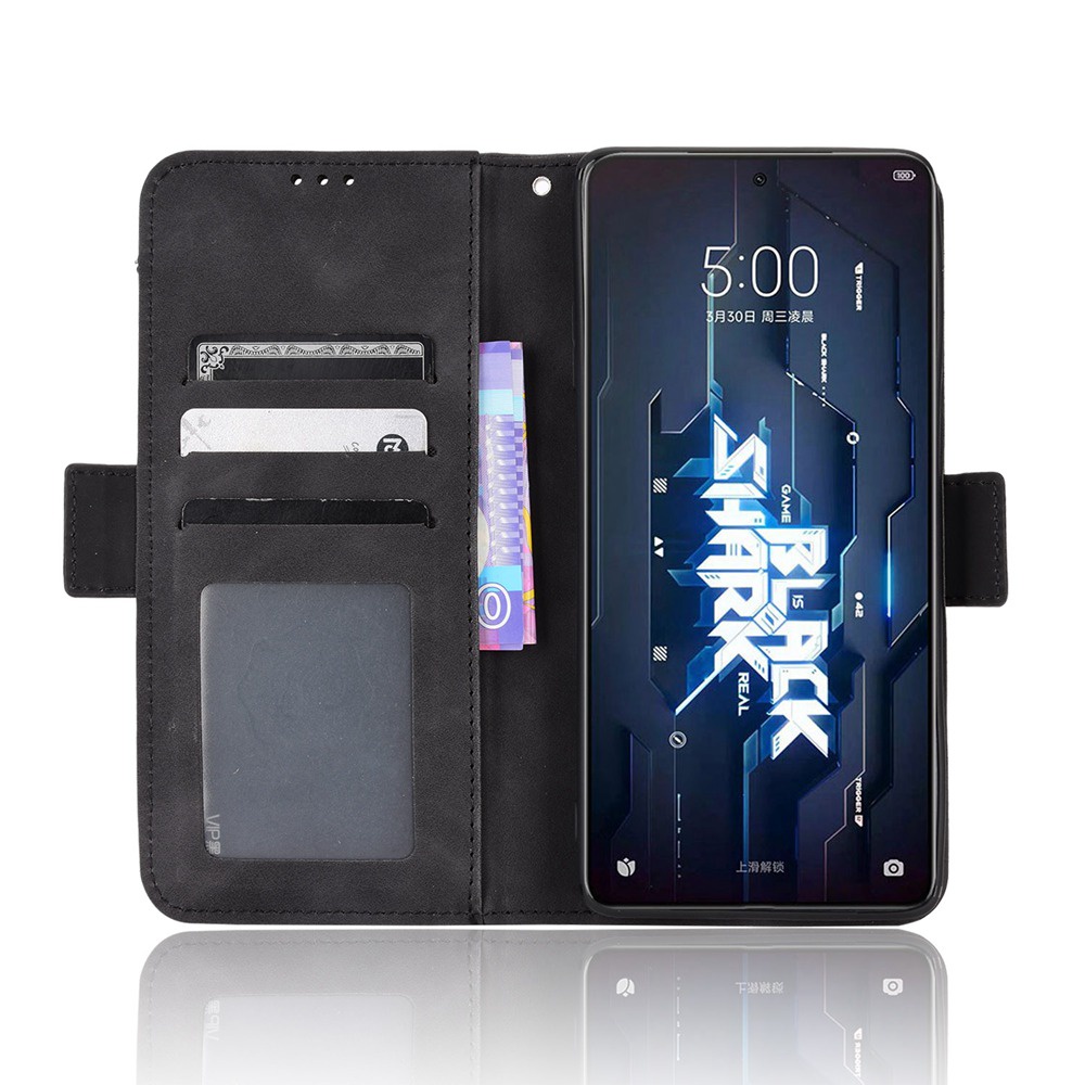 Ốp Điện Thoại Da PU Dạng Ví Đế Lật Có Nhiều Ngăn Đựng Thẻ Cho Xiaomi Black Shark 5 Pro 5G BlackShark 5 RS