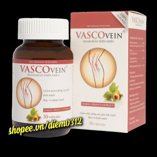 VIÊN UỐNG GIÃN TĨNH MẠCH VASCOVEIN LỌ 30 VIÊN