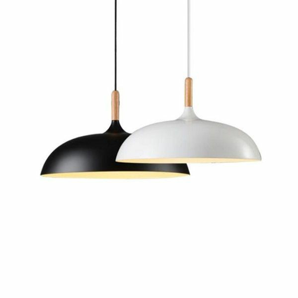 Đèn thả trần đui gỗ D350 decor trang trí nội thất HIỆN ĐẠI + tặng kèm bóng LED