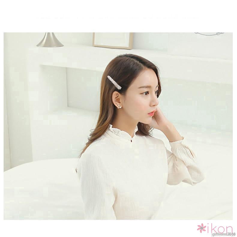 Kẹp tóc hợp kim đính đá/ ngọc trai giả tinh tế thanh lịch cho nữ