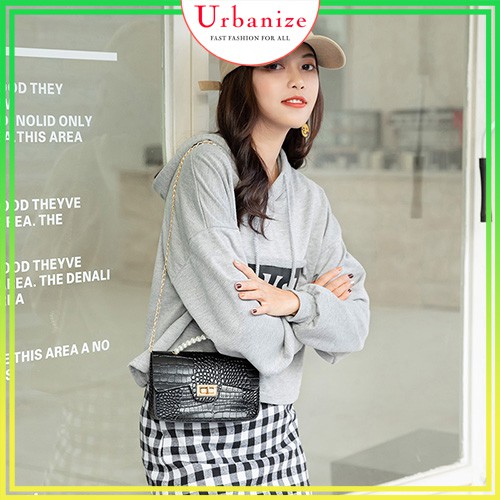 Túi đeo chéo mini nữ quai ngọc dây xích 𝑭𝑹𝑬𝑬𝑺𝑯𝑰𝑷 điệu - sang chảnh Urbanize   - TXMN04
