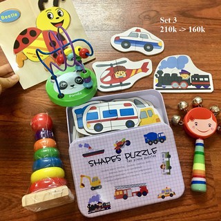 SET ĐỒ CHƠI GỖ, ĐỒ CHƠI GIÁO DỤC