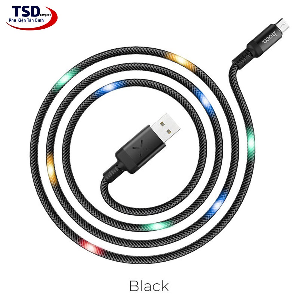 Cáp Hoco U63 Chính Hãng Phát Sáng Theo Nhạc ( Micro - Lightning - TypeC )