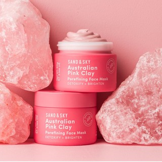 [SẴN] MẶT NẠ THU NHỎ LỖ CHÂN LÔNG PINK CLAY POREFINING FACE MASK SAND & SKY ÚC