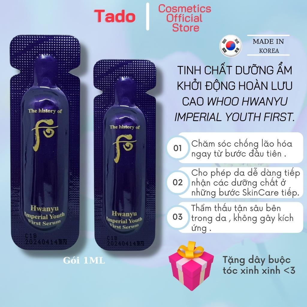 Tinh chất dưỡng ẩm khởi động hoàn lưu cao - Whoo Hwanyu Imperial Youth First Serum 1ml - trẻ hóa da , chống lão hóa