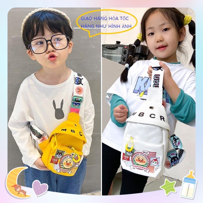 Túi vải đeo chéo cho bé - Kiểu túi đeo chéo hoạt tiết hoạt hình dễ thương