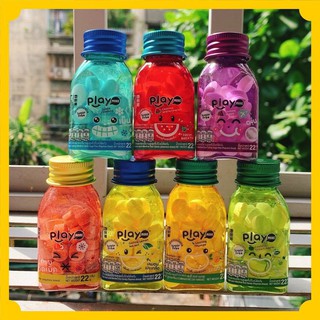 1 Thùng 🍁144 HỦ🍁 Kẹo Play More The Mát 7 Vị, Kẹo Thái Lan, 22g/hủ- Dưa Hấu, Xí Mụi, Táo, Xoài, Chanh Muối, Bạc Hà, Nho