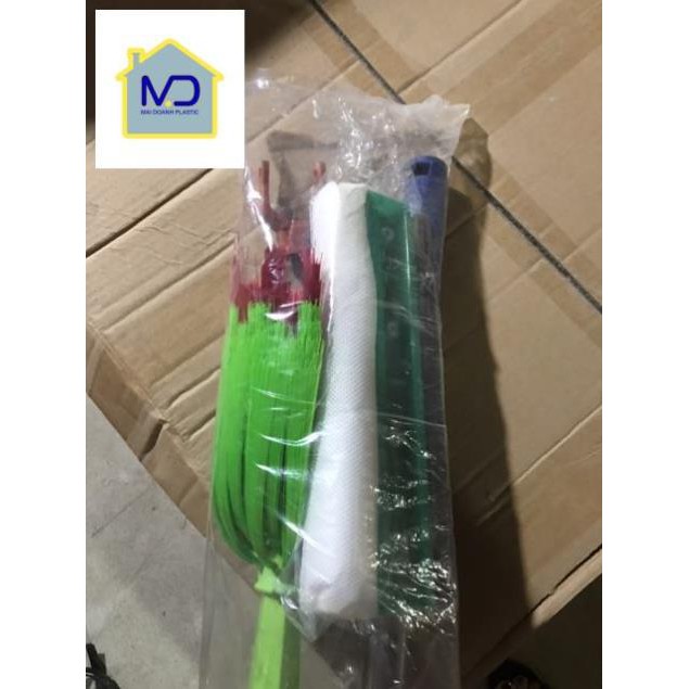 (sieu hot) Gậy quét mạng nhện 3 mét 3 chức năng : treo quần áo, lau kính có thể thu gọn