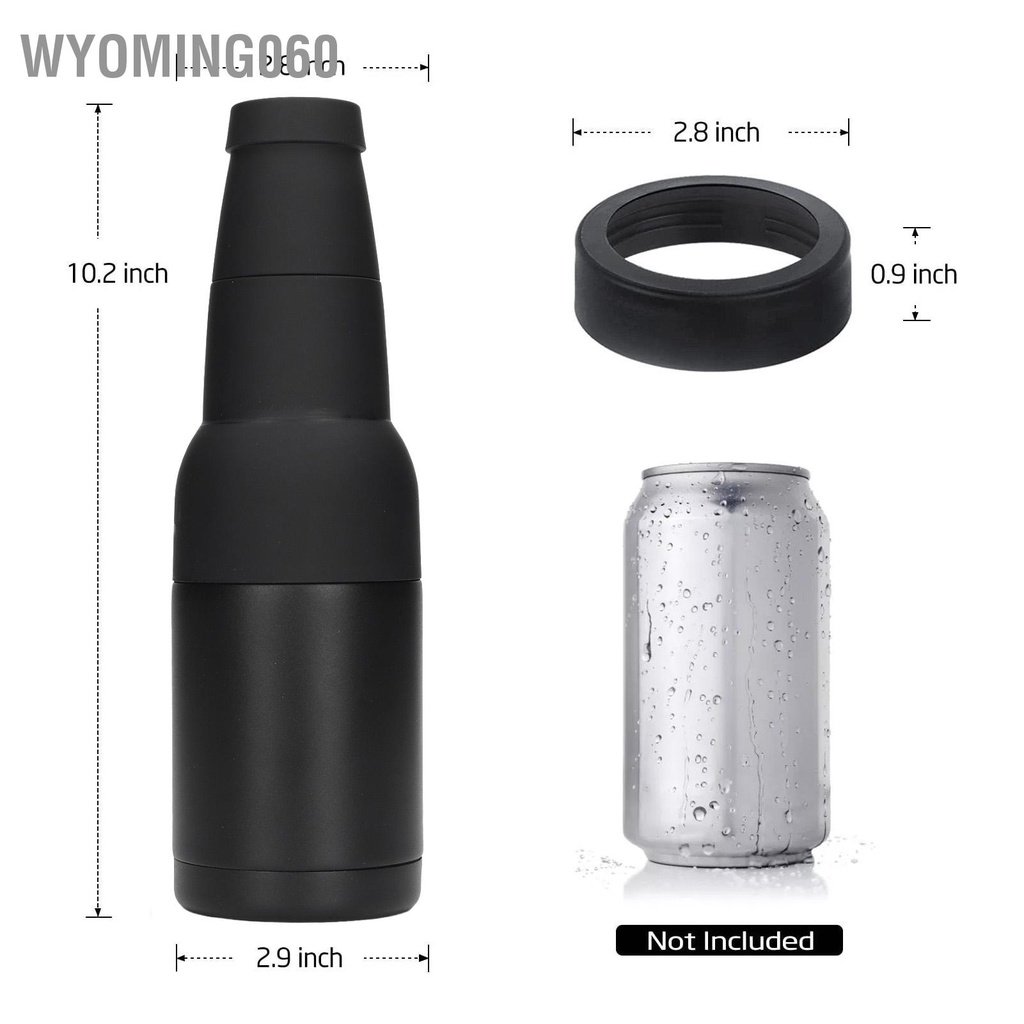Wyoming060 Chân không đôi tường bằng thép gỉ có thể cách nhiệt và bể chứa lạnh với dụng cụ mở chai