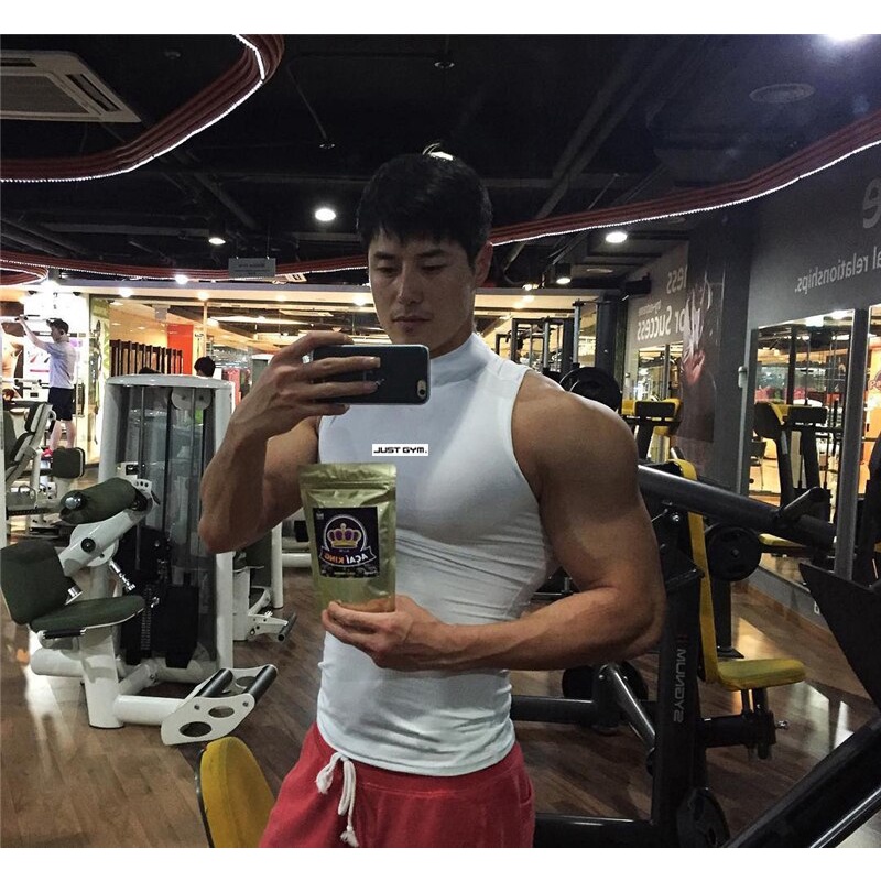 Áo sát nách cổ lọ nhanh khô thời trang mùa hè mới cho nam