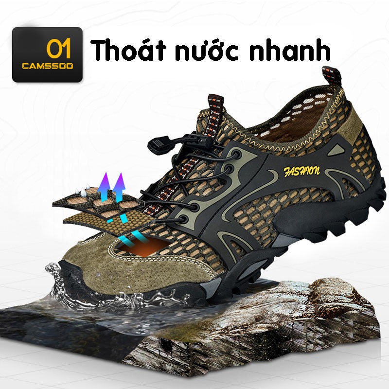 HÀNG NHẬP KHẨU -  [Giày Phượt] Giày Leo Núi - Giày Trekking Lội Suối - Thoát Nước Nhanh Fashion - Hàng Nhập Khẩu