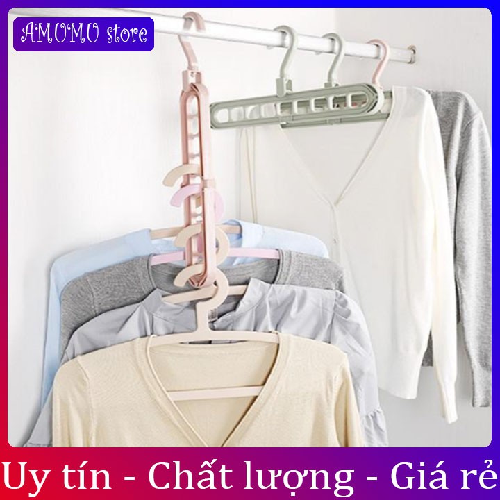 Móc quần áo thông minh 9 Lỗ Tiết Kiệm Không Gian