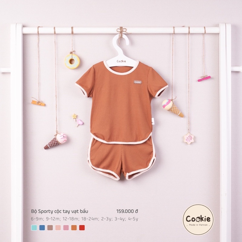 Cookie - Bộ sporty cộc tay vạt bầu CK0502
