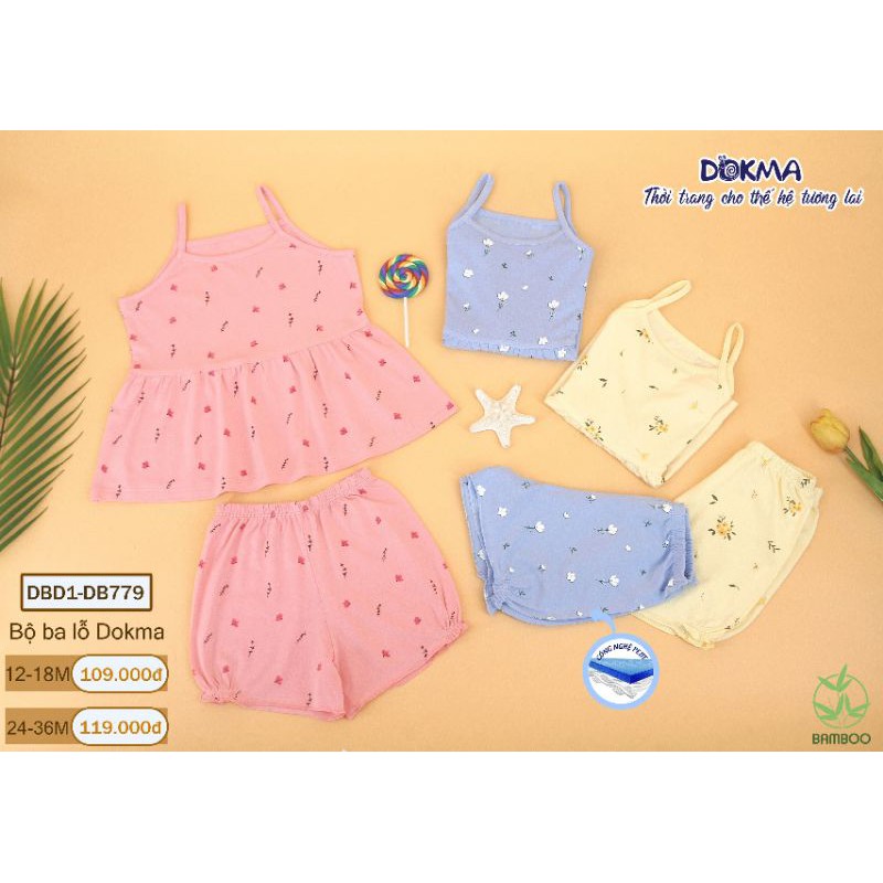 áo hai dây cho bé gái dokma chính hãng