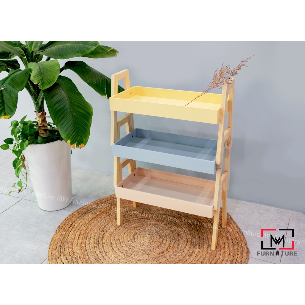 Khay đựng đồ đa năng hàn quốc màu xanh lơ thương hiệu MW FURNITURE - Nội thất trang trí